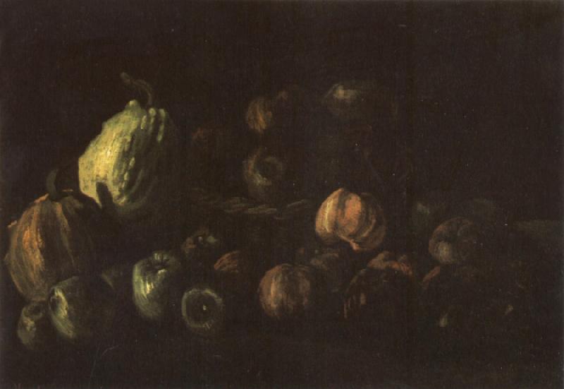 Vincent Van Gogh Still life with a Basket of Apples and Two Pumpkins (nn04) oil painting image